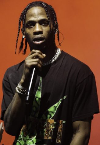Travis Scott, founder of Cactus Jack Records and member of JACKBOYS, a rap collective signed to his label