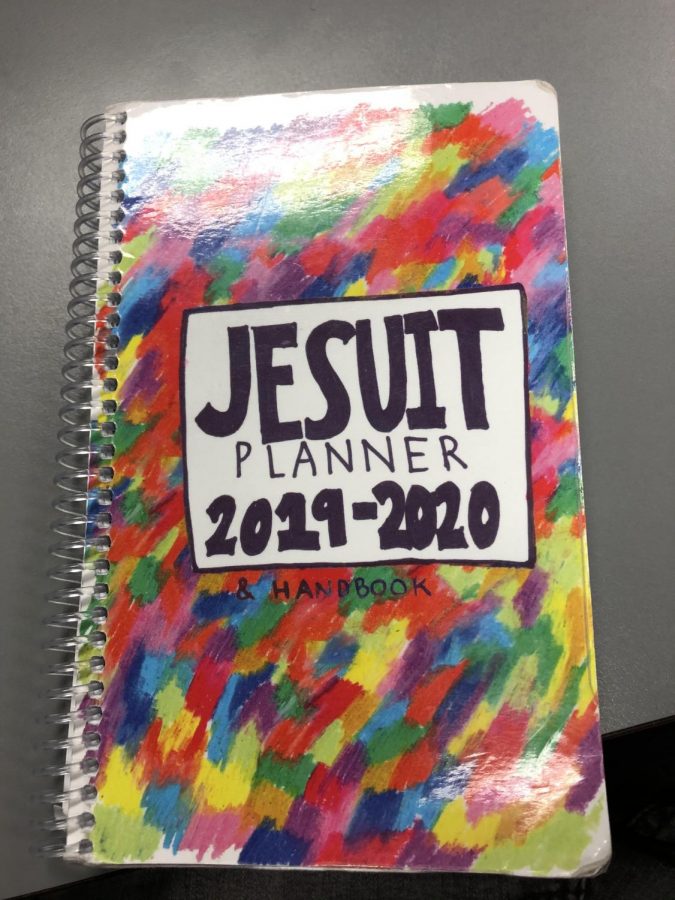 Picture of the student handbook and planner