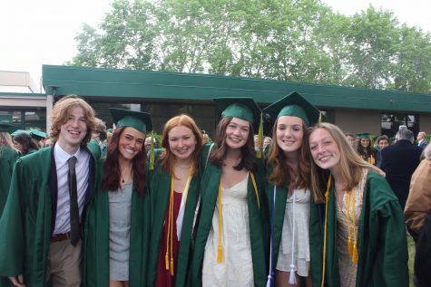 A Group of Seniors After Graduation. Photo Courtesy Gwynne Olson 