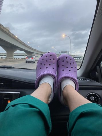 Me and my Crocs on the way home from school
