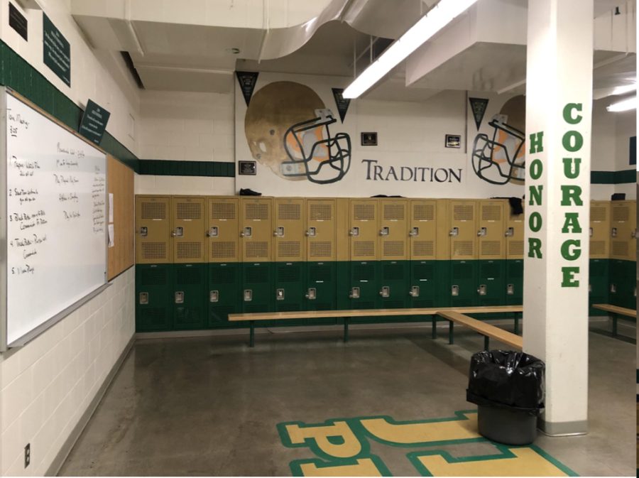 Picture of the men’s locker room “A”