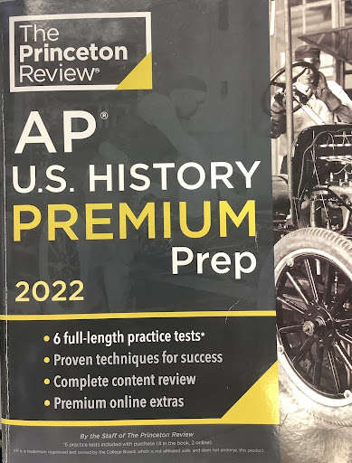 A Princeton Review AP United States History review textbook containing course material and practice tests.