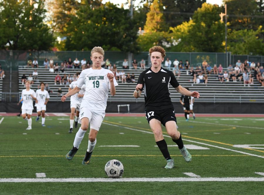 Jesuit dominated West Linn on Cronin Field with a strong win.
