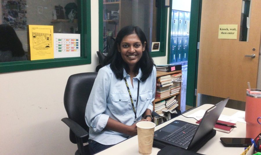 Ms. Kalyansunder is the new biology and environmental science teacher this year.
