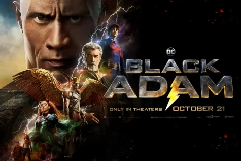 Poster for the new Black Adam movie, released in theaters on October 21st 2022