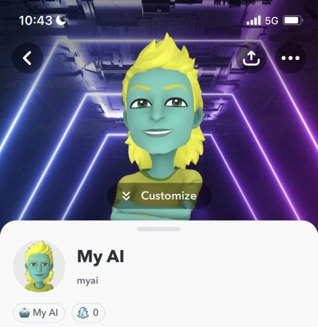 My AI profile on Snapchat