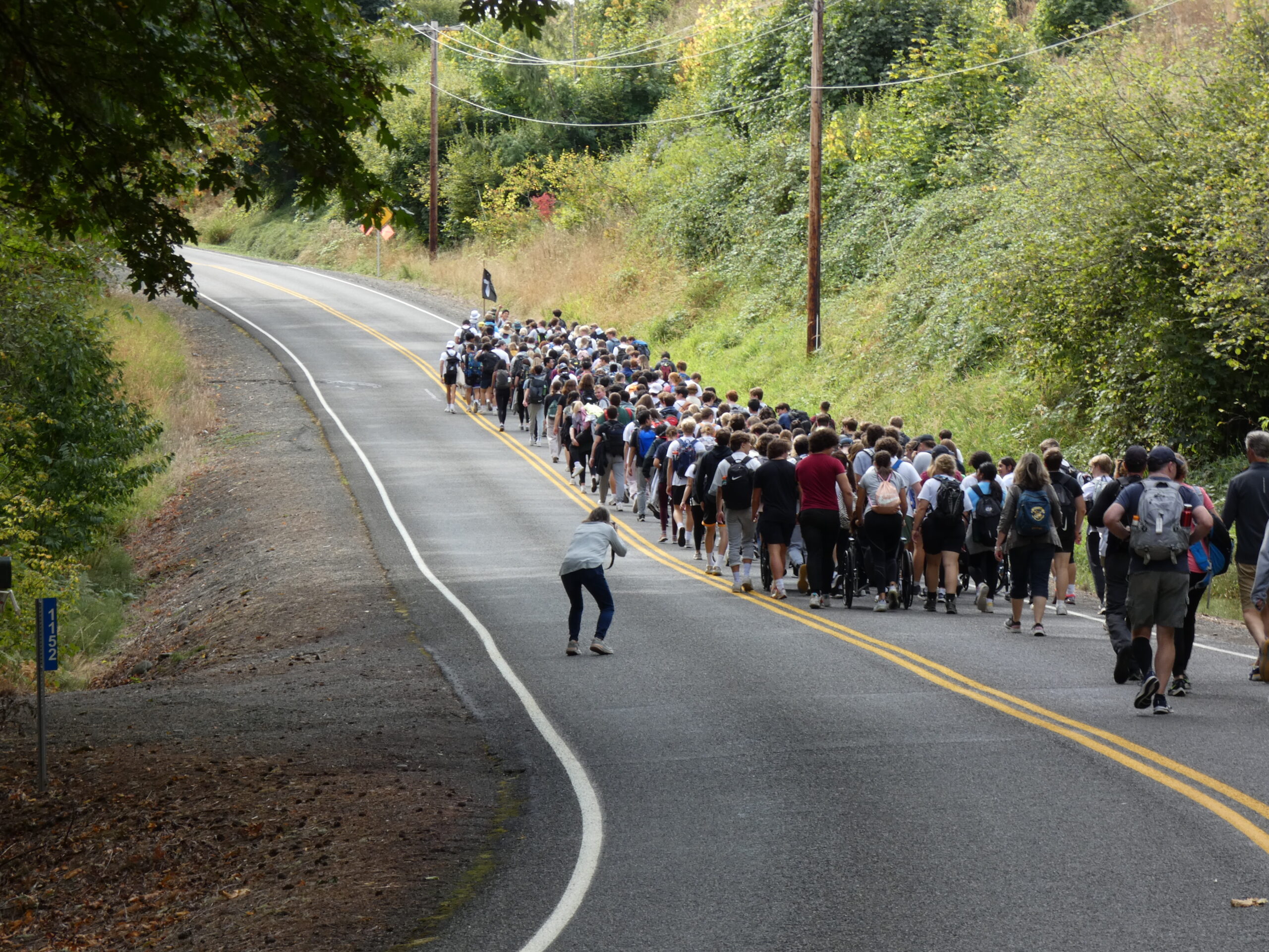 The senior class of 2022 walked the pilgrimage as the current class will do on Saturday, September 16th.