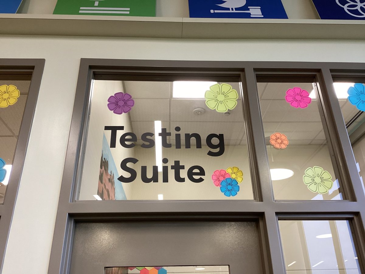 Students are allowed to take make up and extended time tests in the Testing Suite set up in the Clark Library.