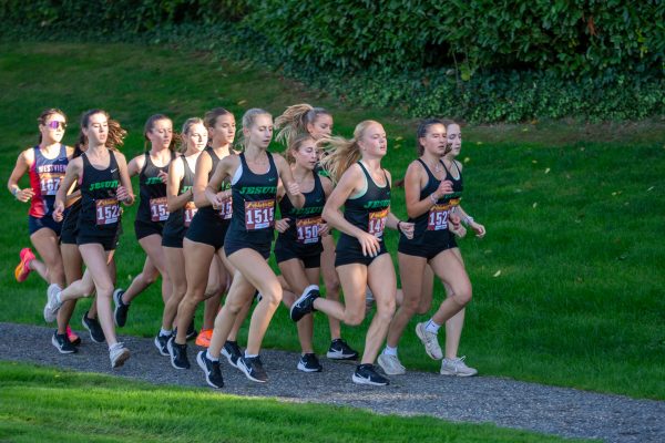 The womens XC team won state in 2023, lead by junior Emma Bennett.