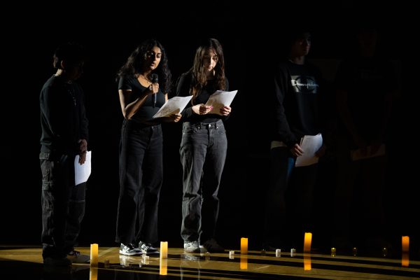 Students spoke at the MLK assembly on January 11th in the Knight Gym.