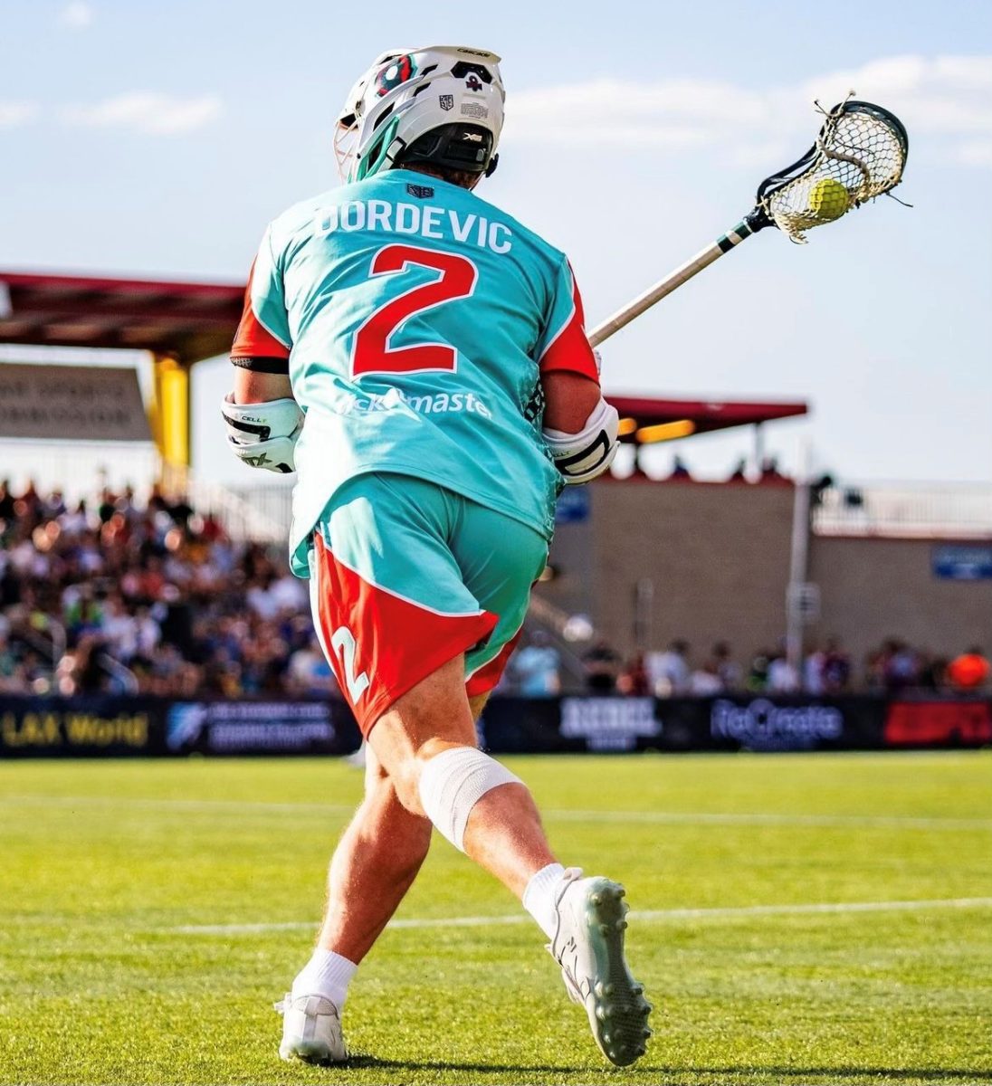 Tucker Dordevic, a 2017 Jesuit Graduate, now plays outdoor lacrosse professionally for the Whipsnakes Lacrosse Club after successful a successful and proficient lacrosse career in college (courtesy Tucker Dordevic)
