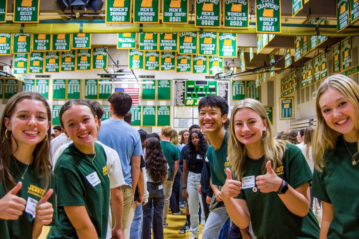 Junior and senior ambassadors led the freshman orientation at the beginning of the year.