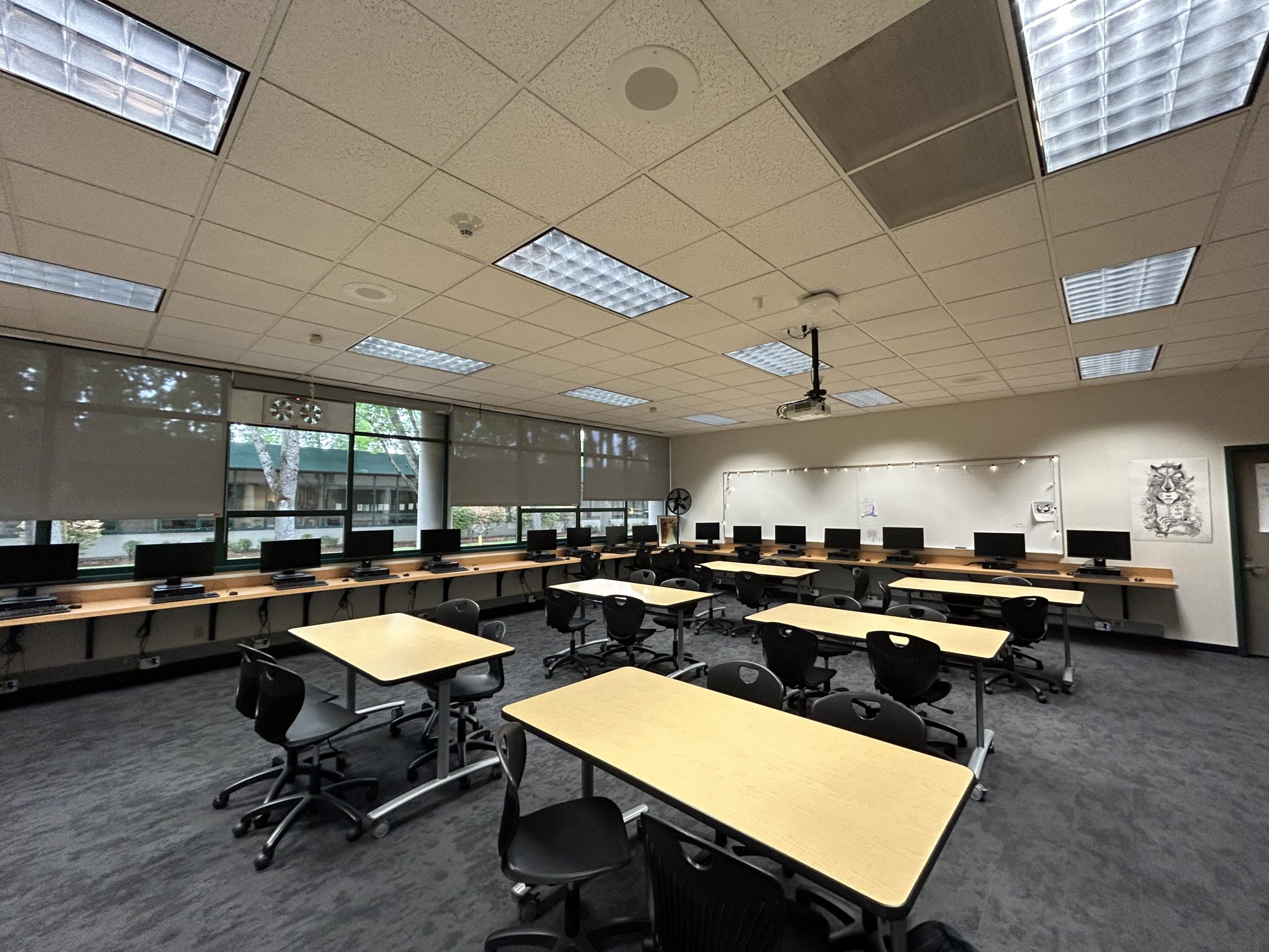 Remodeled computer lab, Room 43