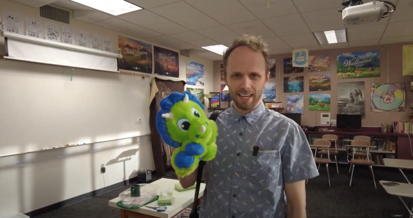 VIDEO: Mr. Salzwedel welcomes Jesuit Media for a desk tour